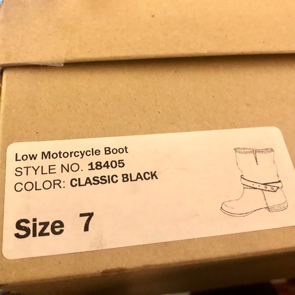 MADEWELL 1937 Biker Moto Boot Black Leather Pull On Ankle Strap Womens 7 - Picture 13 of 16